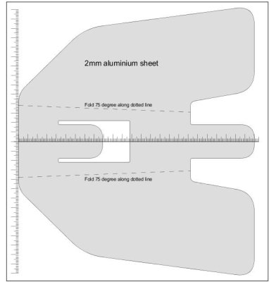 Inflatable kayak tracking fin plan