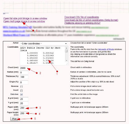 Online airfoil plotter in browser